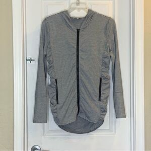 Kim + Kai Maternity Full Zip Athletic Sweatshirt Jacket Size Large